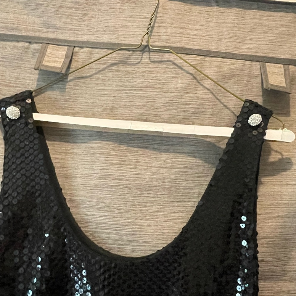 Sequin black dress